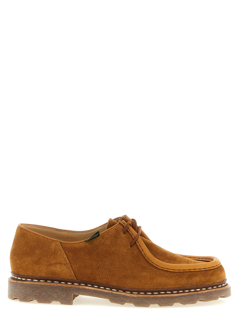 PARABOOT Michael Brown Calfskin Derby Shoes for Men