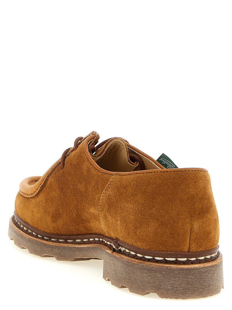 PARABOOT Michael Brown Calfskin Derby Shoes for Men