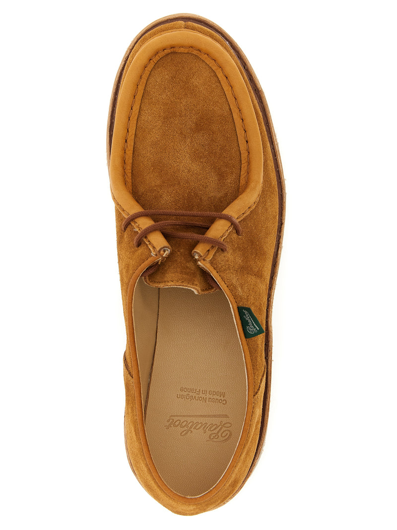 PARABOOT Michael Brown Calfskin Derby Shoes for Men