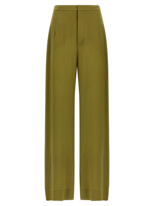 MAISON JEJIA Pantalon décontracté en soie bicolore