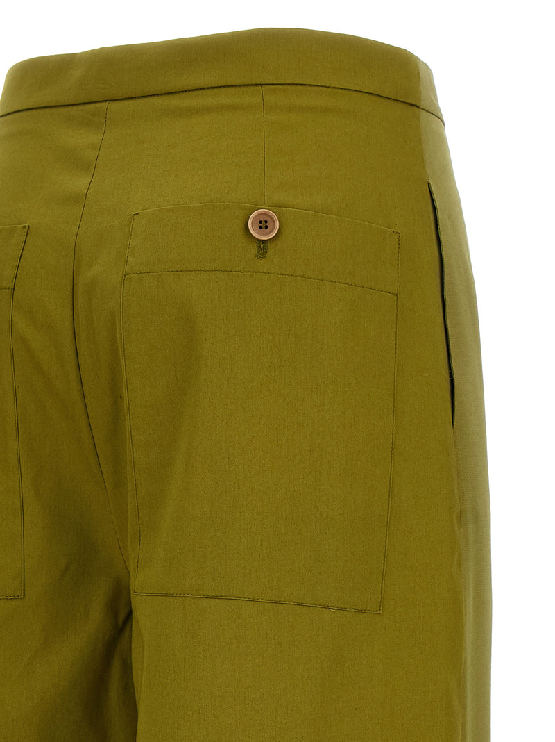 MAISON JEJIA Bicolor Silk Casual Pants