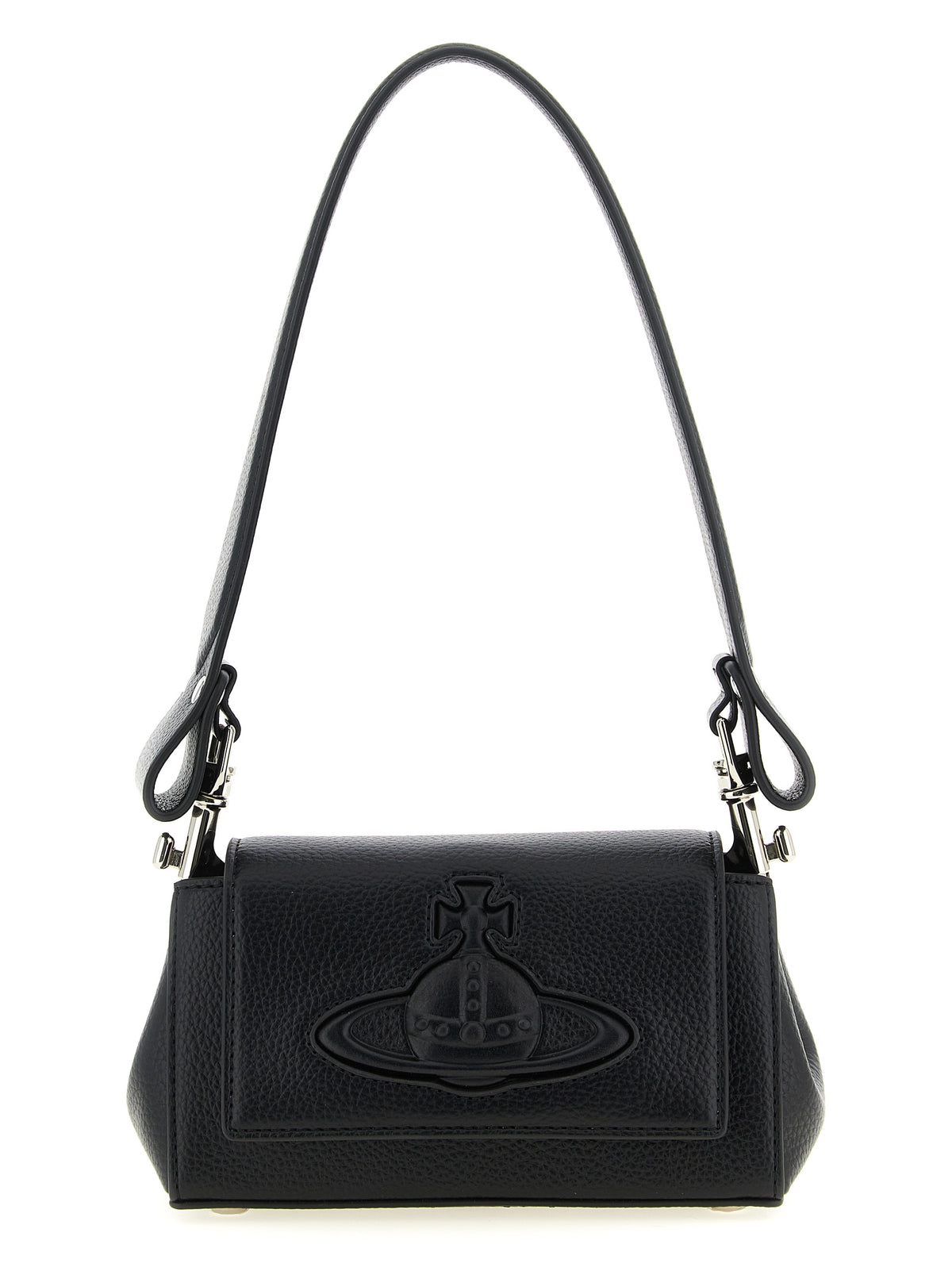 Vivienne Westwood Hazel Black Polyethylene Shoulder Bag