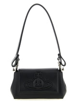 Vivienne Westwood Hazel Black Polyethylene Shoulder Bag