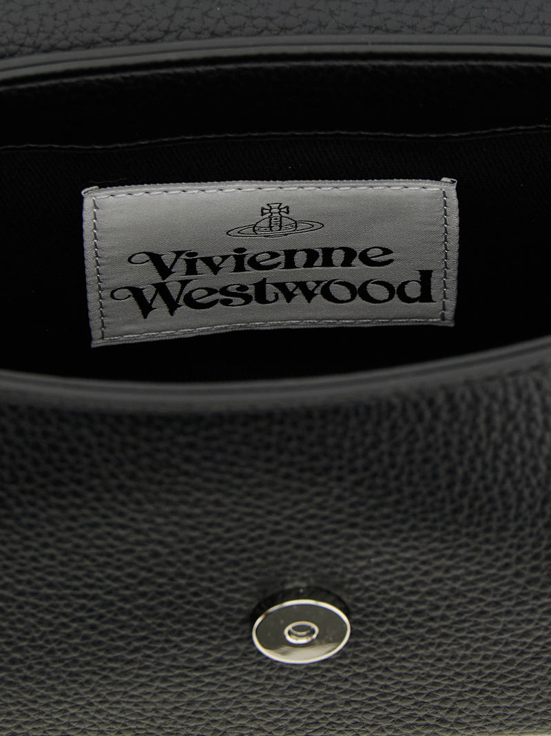 Vivienne Westwood Hazel Black Polyethylene Shoulder Bag