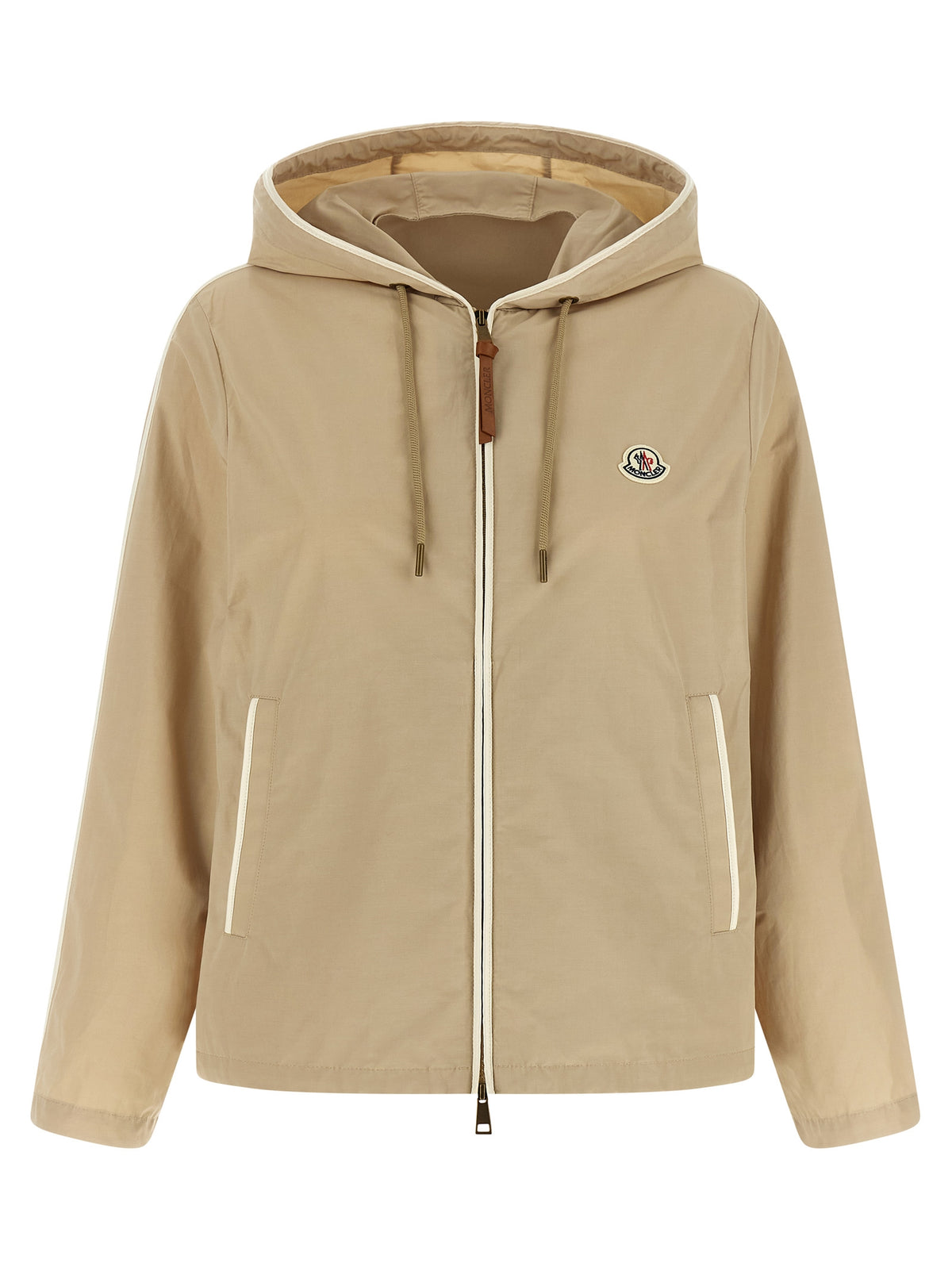 Veste Moncler beige en polyester