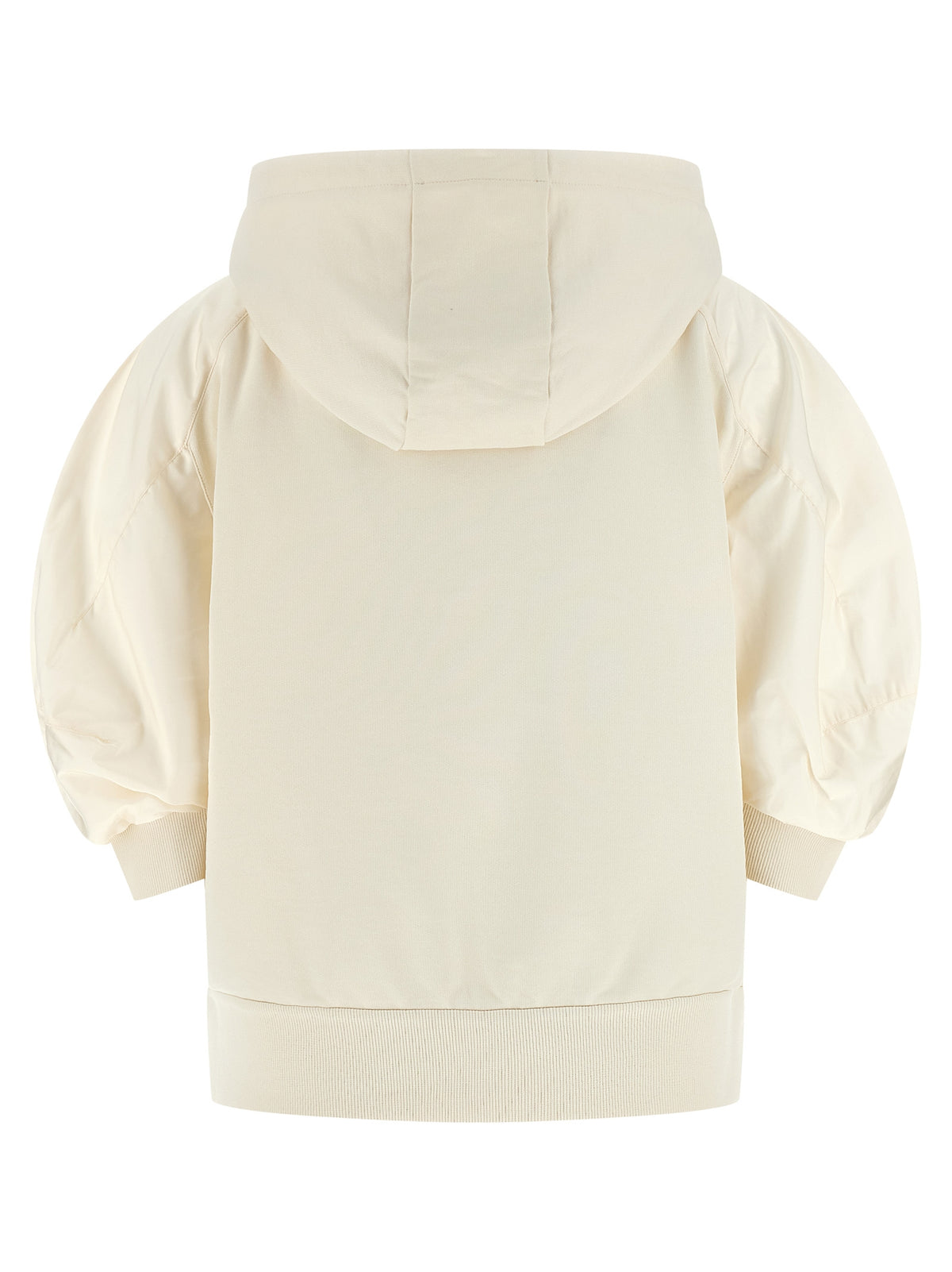 Sweat à capuche Moncler en coton blanc