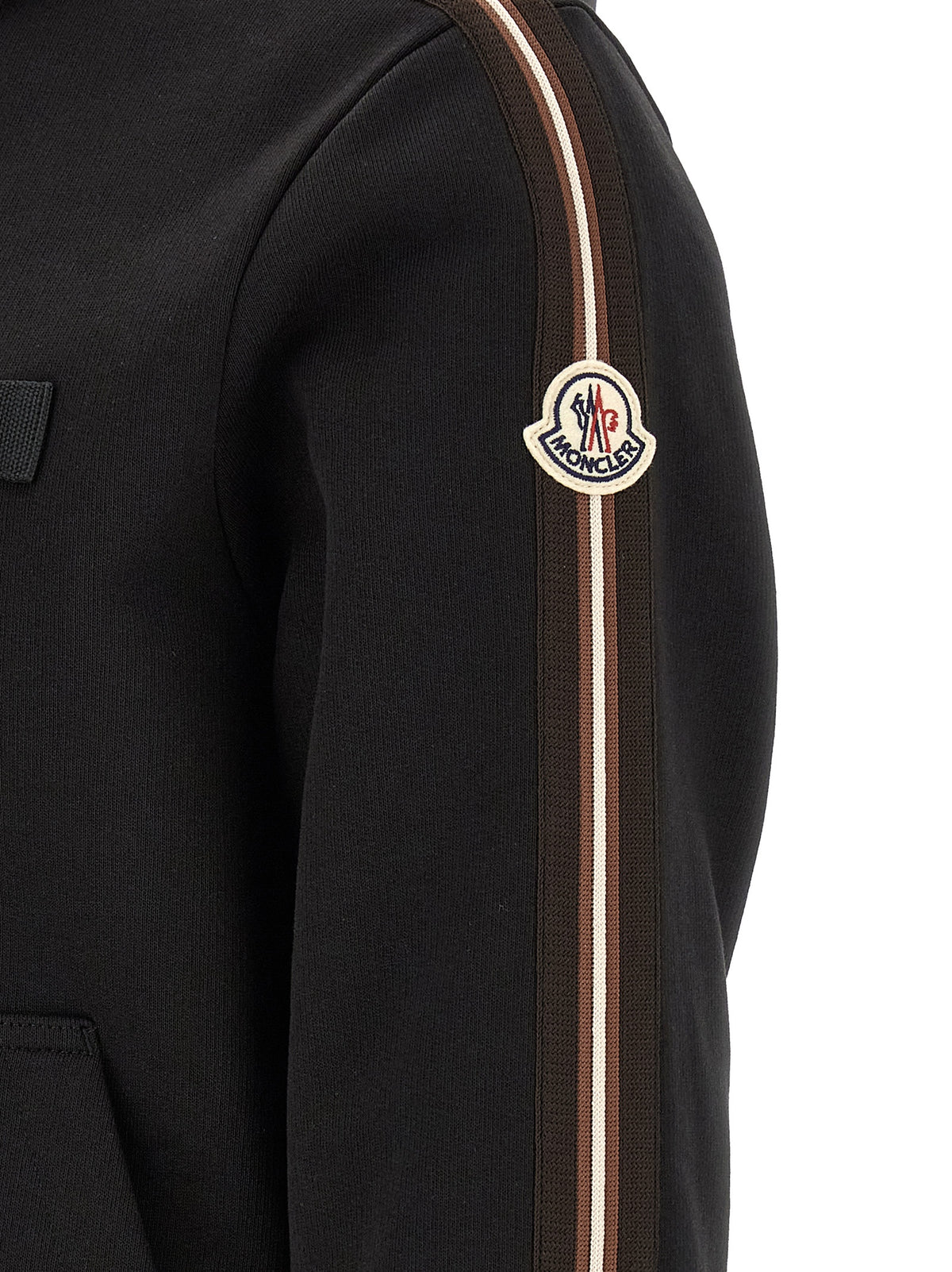 Moncler Sweat-shirt en polyamide noir