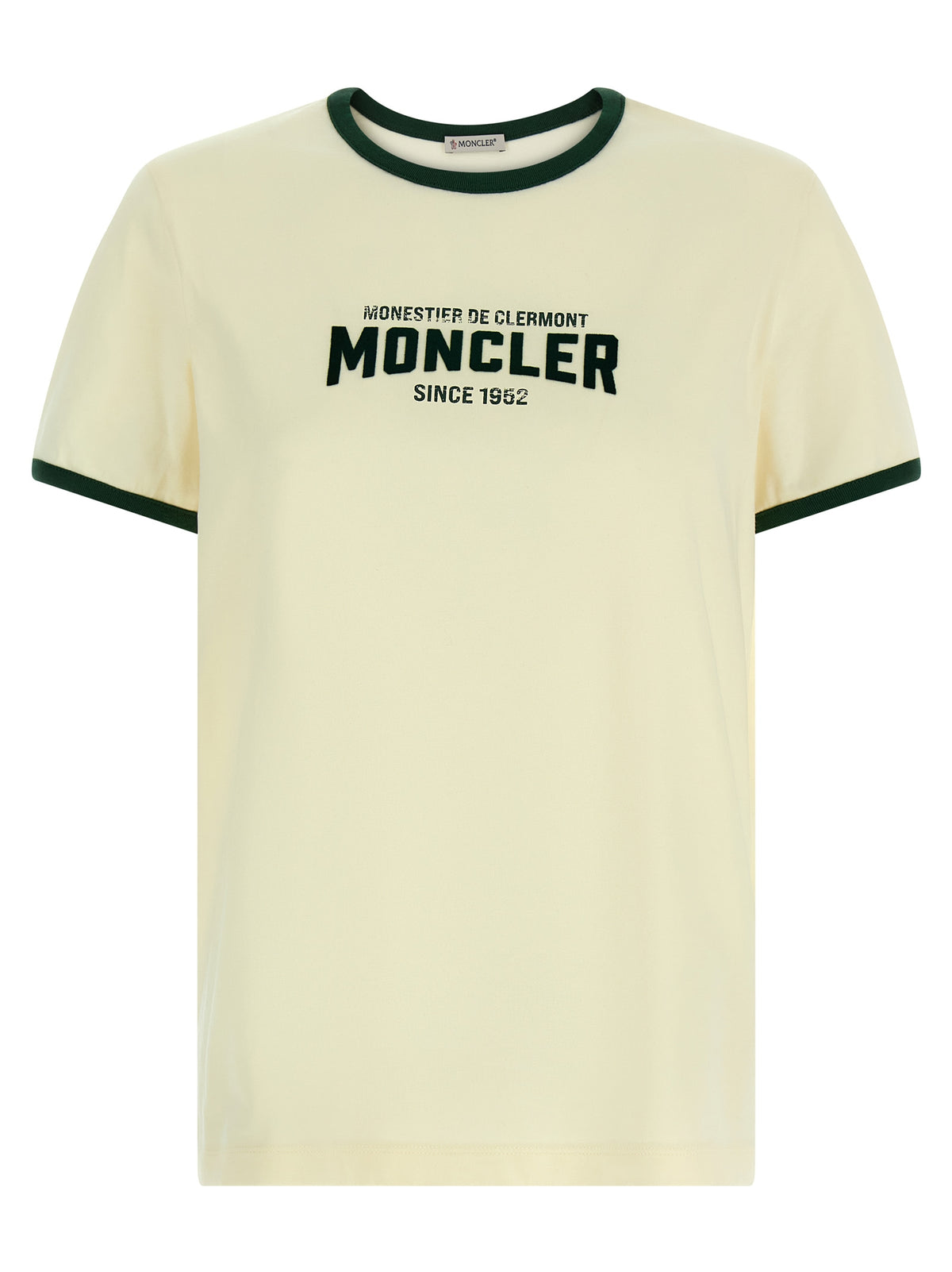 T-shirt Moncler beige en coton