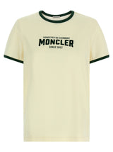 T-shirt Moncler beige en coton