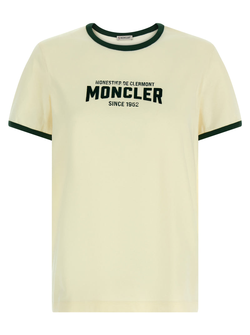T-shirt Moncler beige en coton