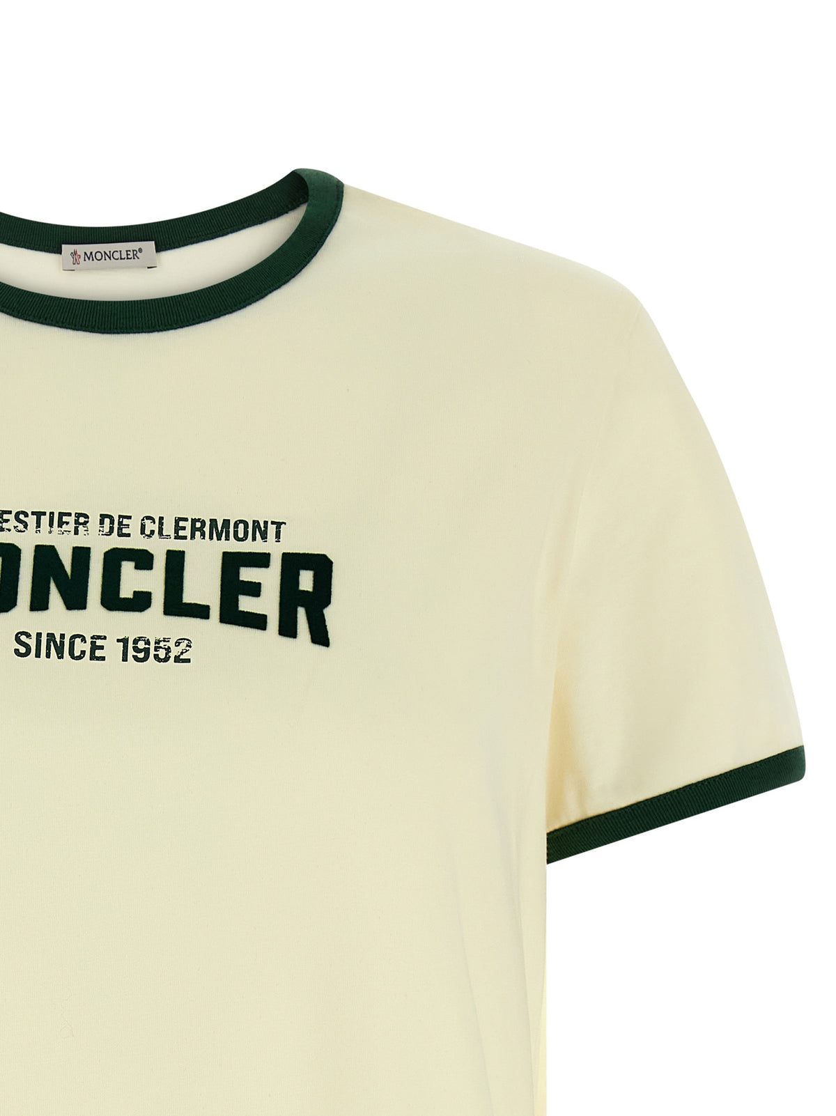 T-shirt Moncler beige en coton