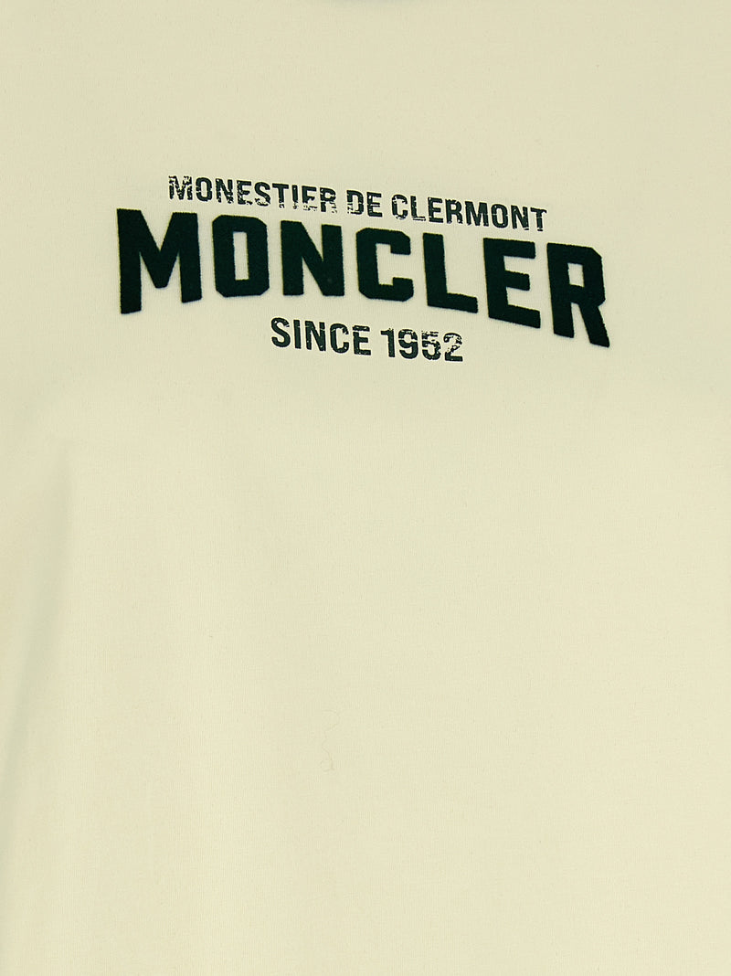 T-shirt Moncler beige en coton