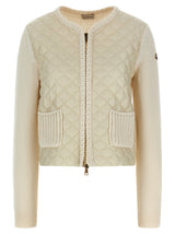Gilet Moncler en Coton Beige