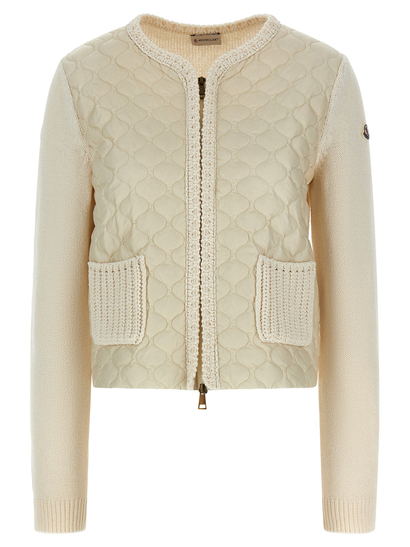 Moncler Beige Cotton Cardigan