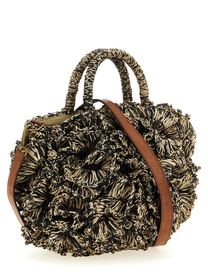 Ibeliv Bicolor Raffia Handbag