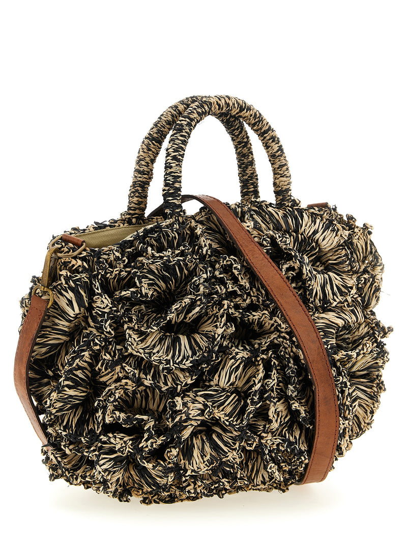 Ibeliv Bicolor Raffia Handbag