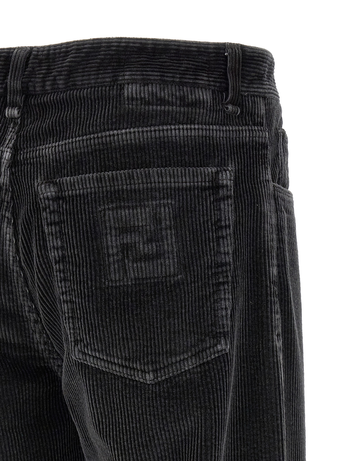Pantalon décontracté en coton gris Fendi
