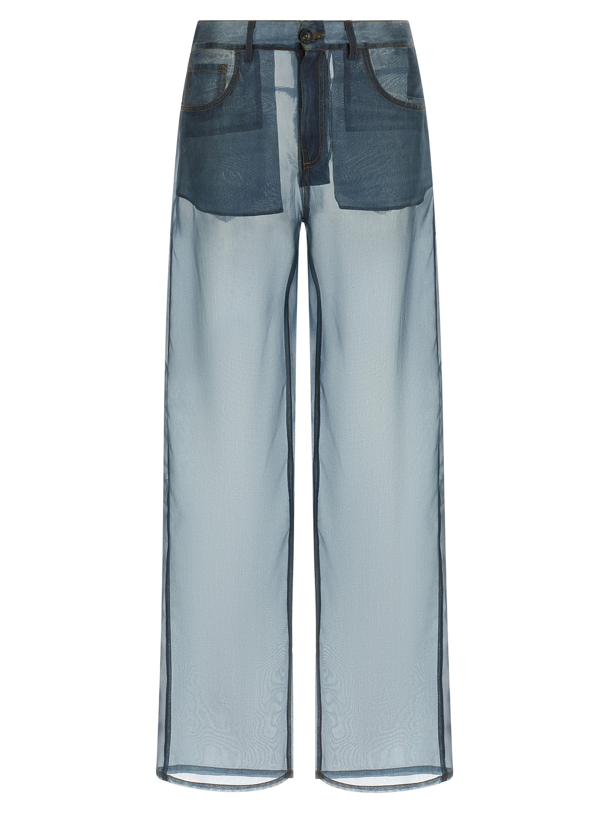 Haikure Bonnie Blue Silk Casual Pants