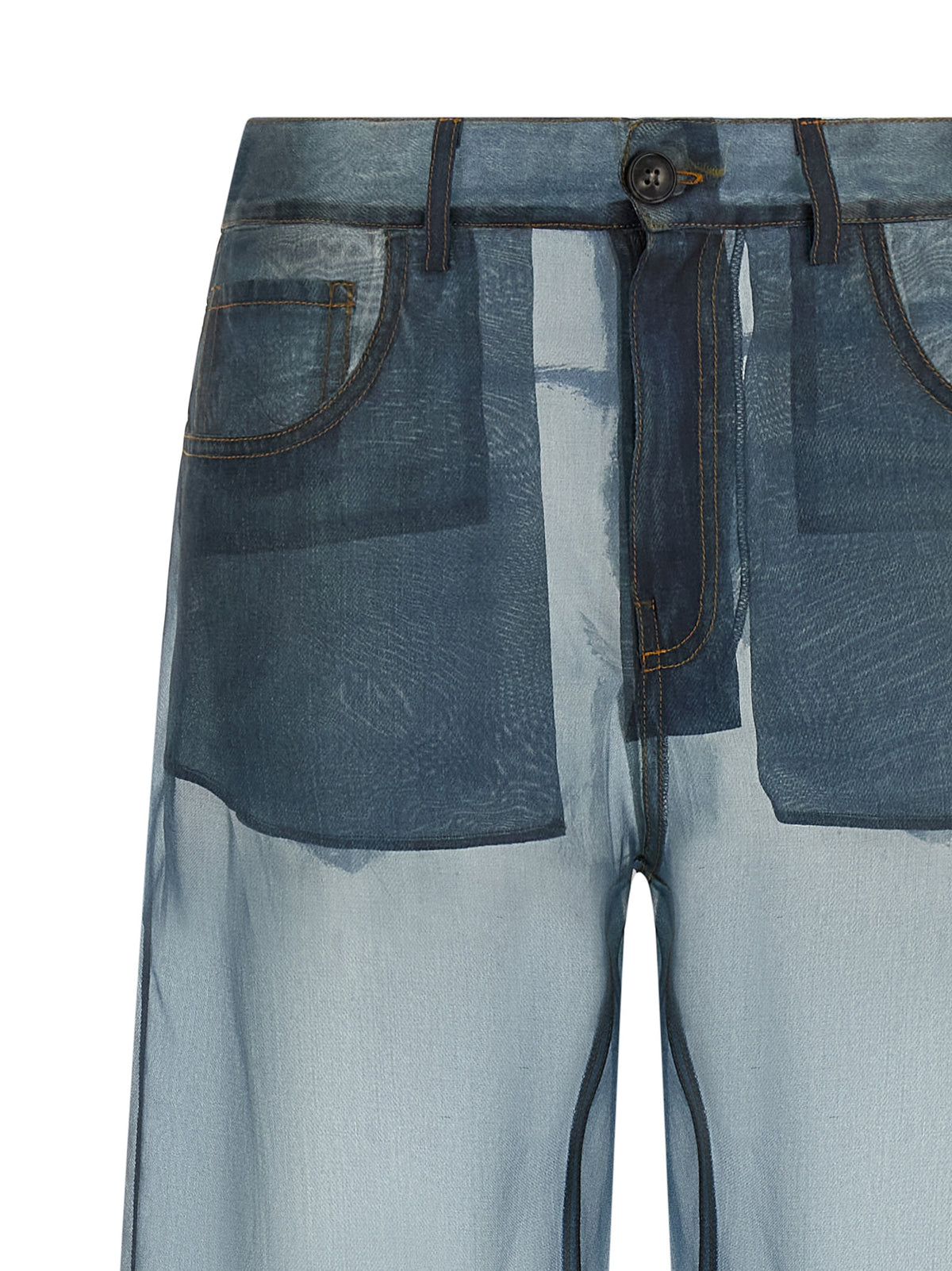 Haikure Bonnie Blue Silk Casual Pants