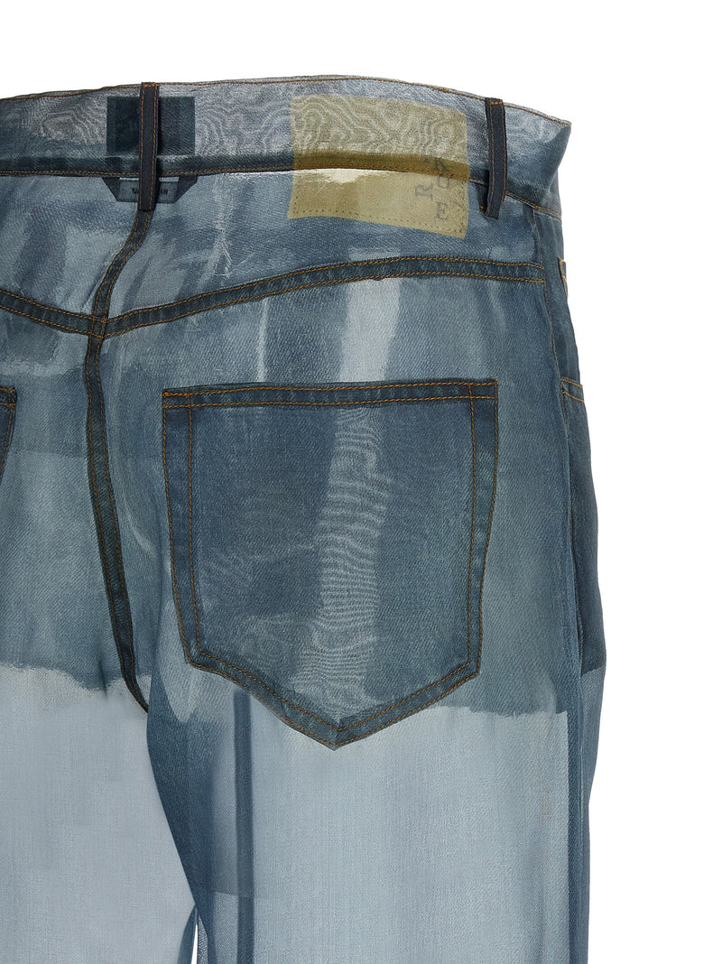 Haikure Bonnie Blue Silk Casual Pants