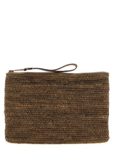 Pochette Ibeliv en raphia marron