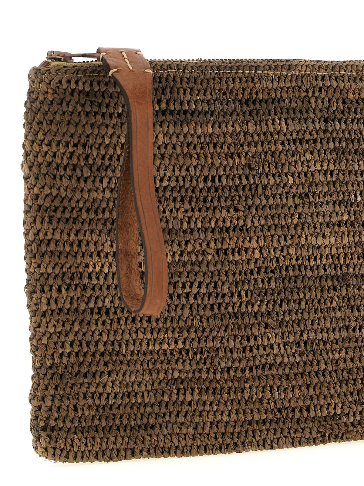 Pochette Ibeliv en raphia marron