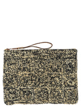 Pochette bicolore en raphia Ibeliv