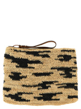 Pochette Ibeliv en raphia multicolore