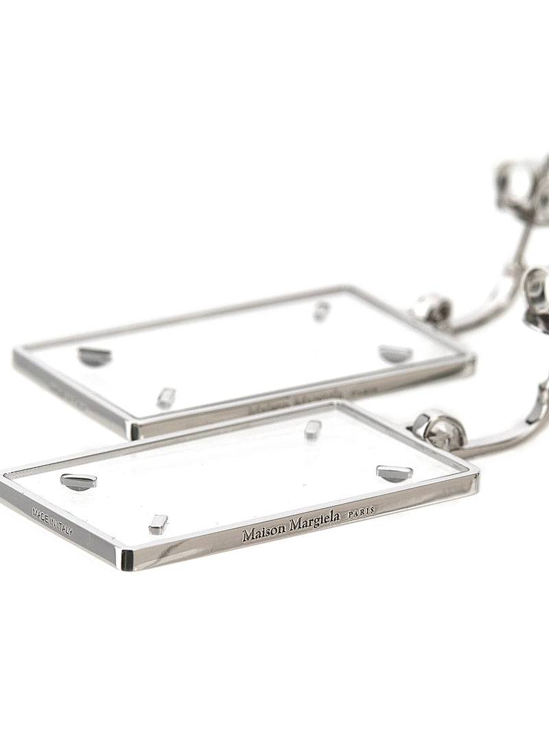 Maison Margiela Boucles d'oreilles en laiton argenté