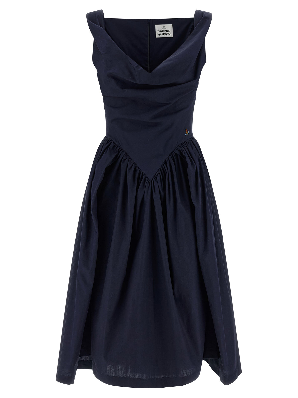 Robe mi-longue Vivienne Westwood en coton bleu