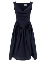 Robe mi-longue Vivienne Westwood en coton bleu