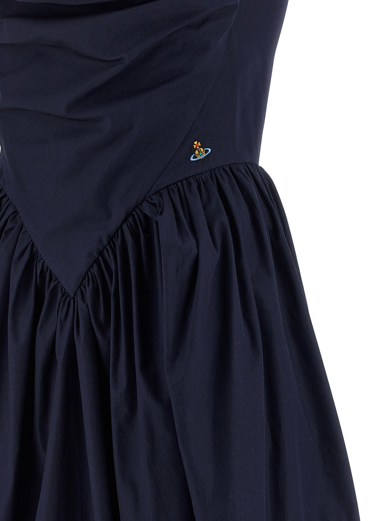 Robe mi-longue Vivienne Westwood en coton bleu