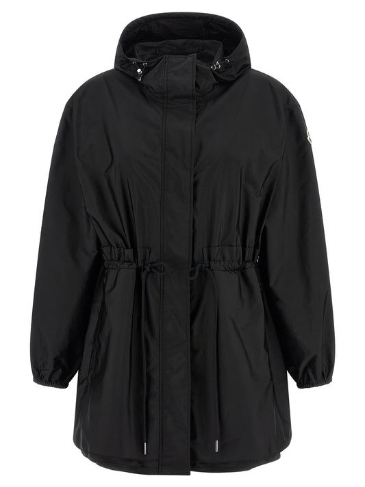 Veste Moncler noire en polyamide