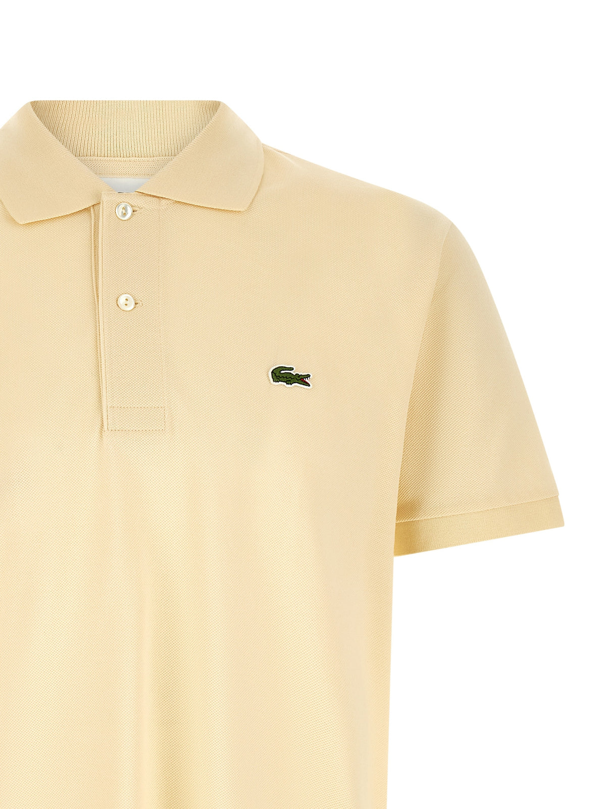 Lacoste Bicolor Cotton Polo Shirt - Yellow