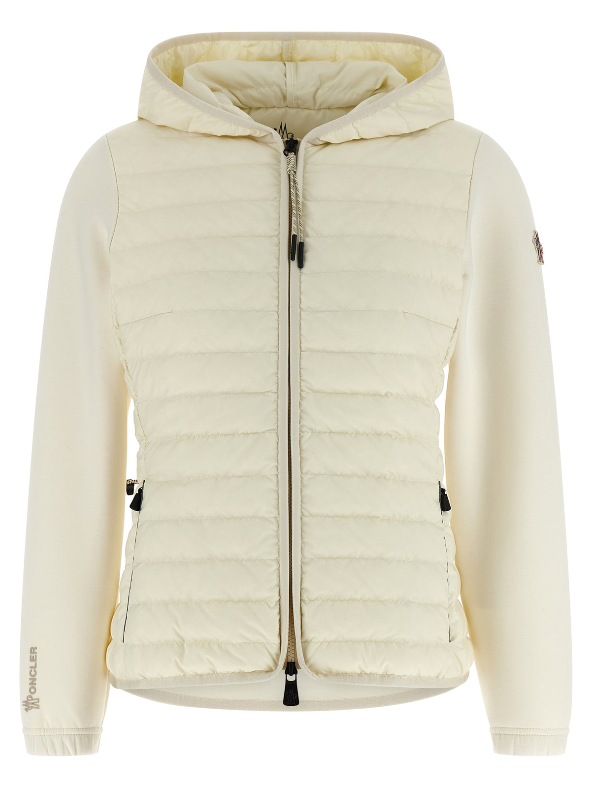 Sweatshirt Moncler Grenoble blanc en polyamide