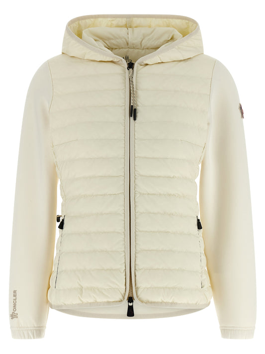 Sweatshirt Moncler Grenoble blanc en polyamide