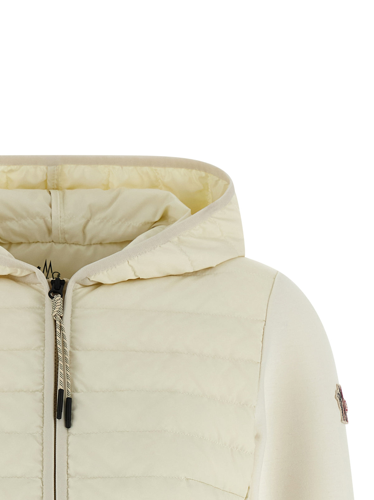 Sweatshirt Moncler Grenoble blanc en polyamide