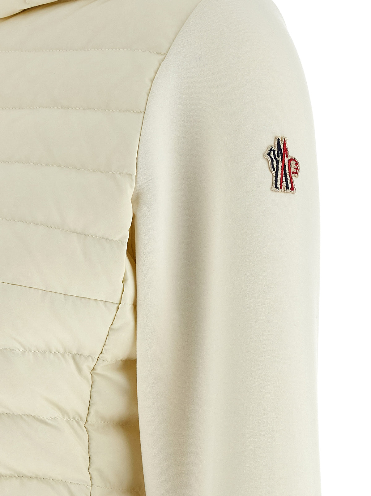 Sweatshirt Moncler Grenoble blanc en polyamide