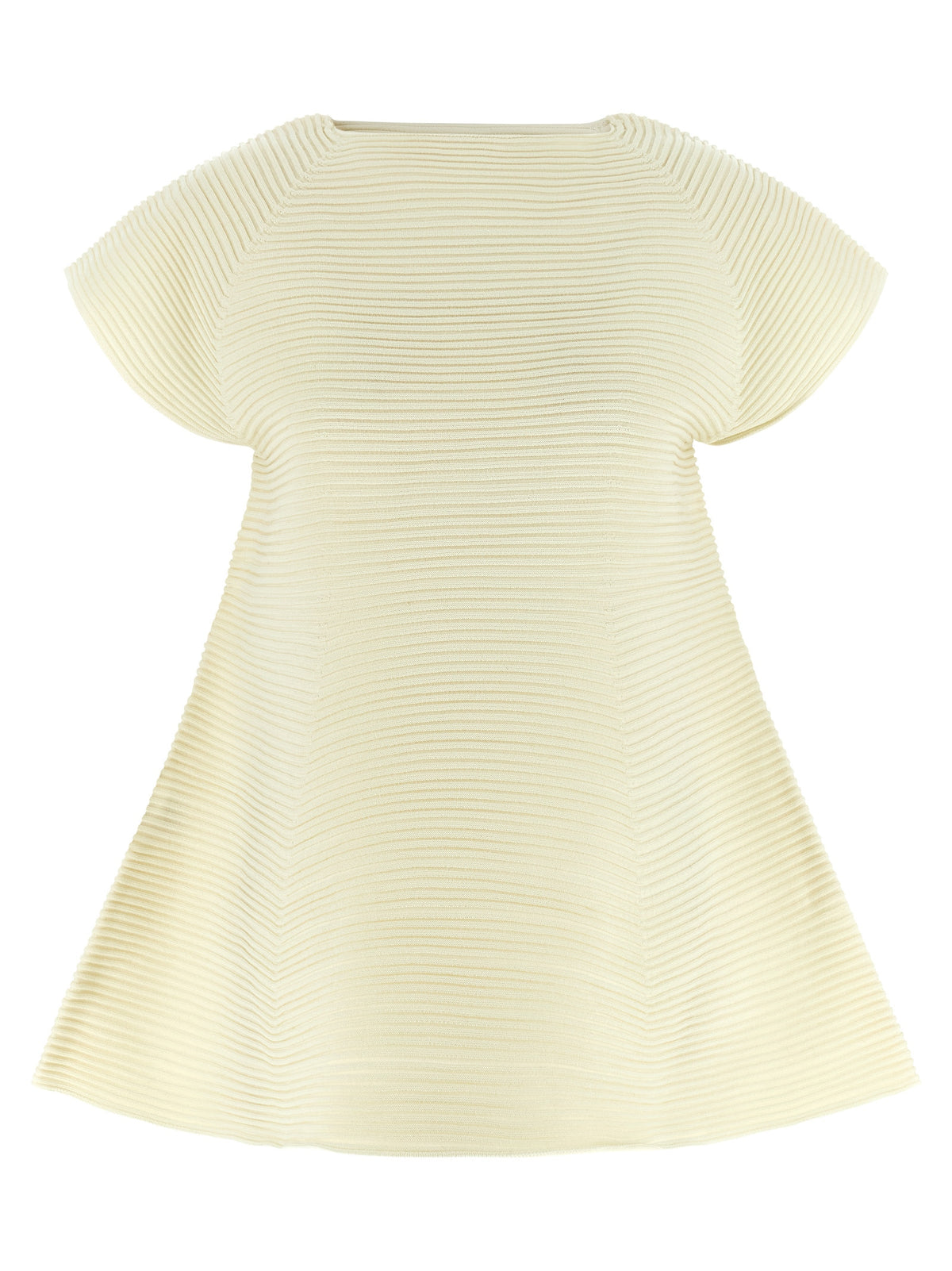 Robe courte bicolore en polyester Issey Miyake