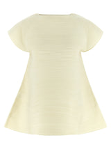 Robe courte bicolore en polyester Issey Miyake