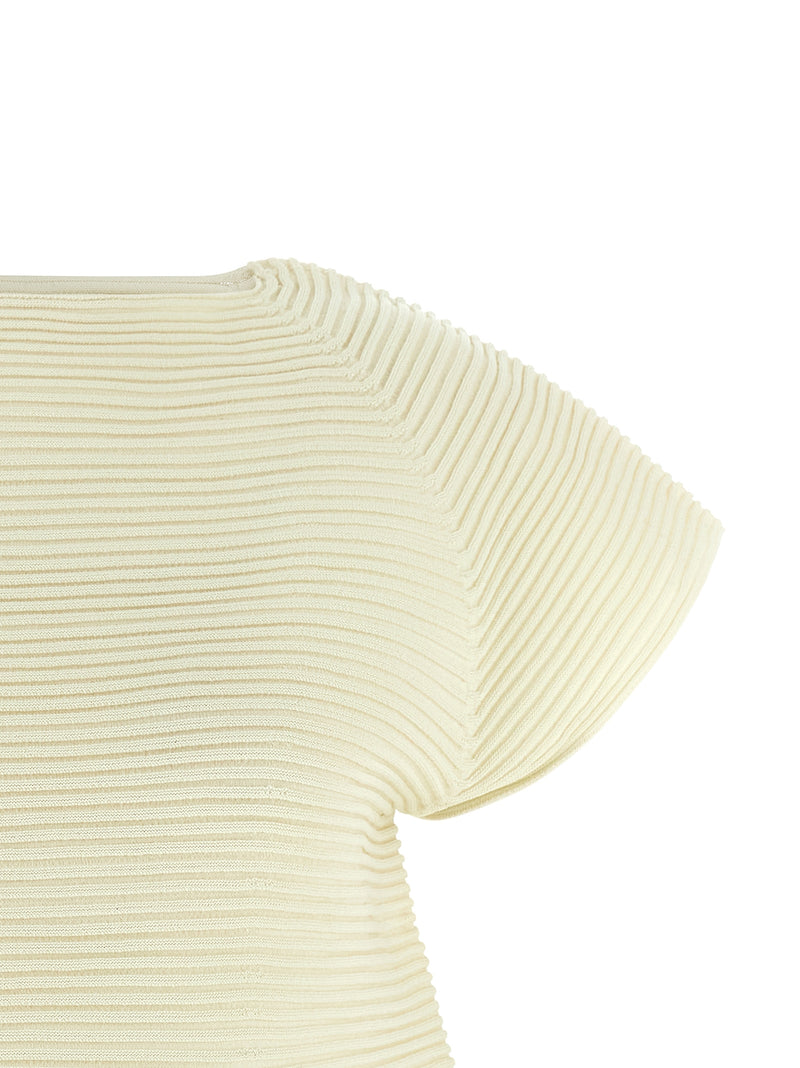 Robe courte bicolore en polyester Issey Miyake