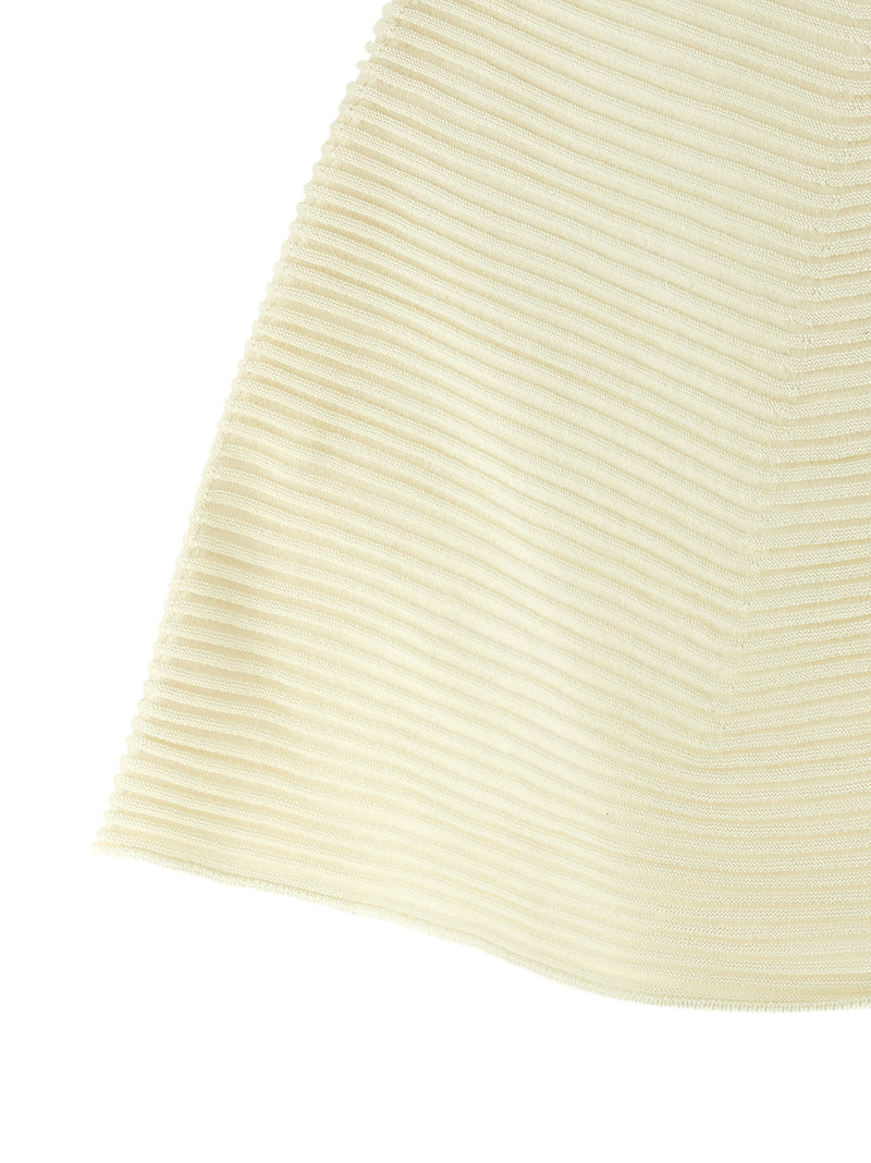 Robe courte bicolore en polyester Issey Miyake