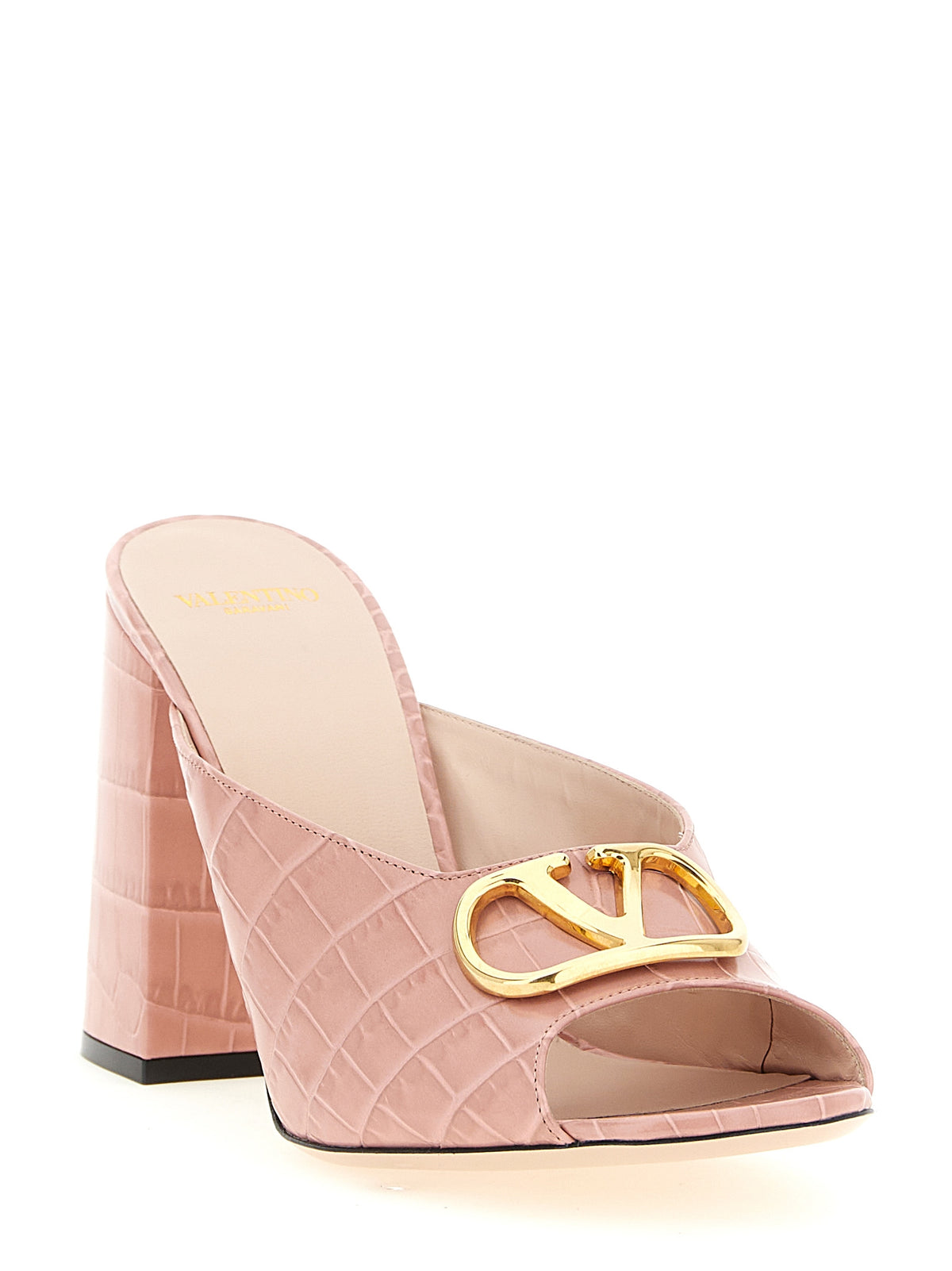 Sandales Valentino Garavani en cuir de veau multicolore à talon aiguille