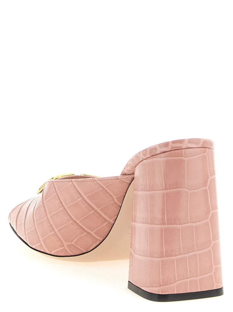 Sandales Valentino Garavani en cuir de veau multicolore à talon aiguille