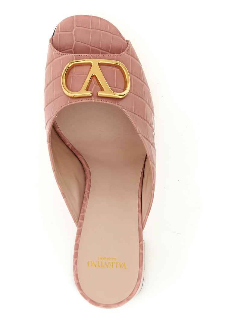 Sandales Valentino Garavani en cuir de veau multicolore à talon aiguille