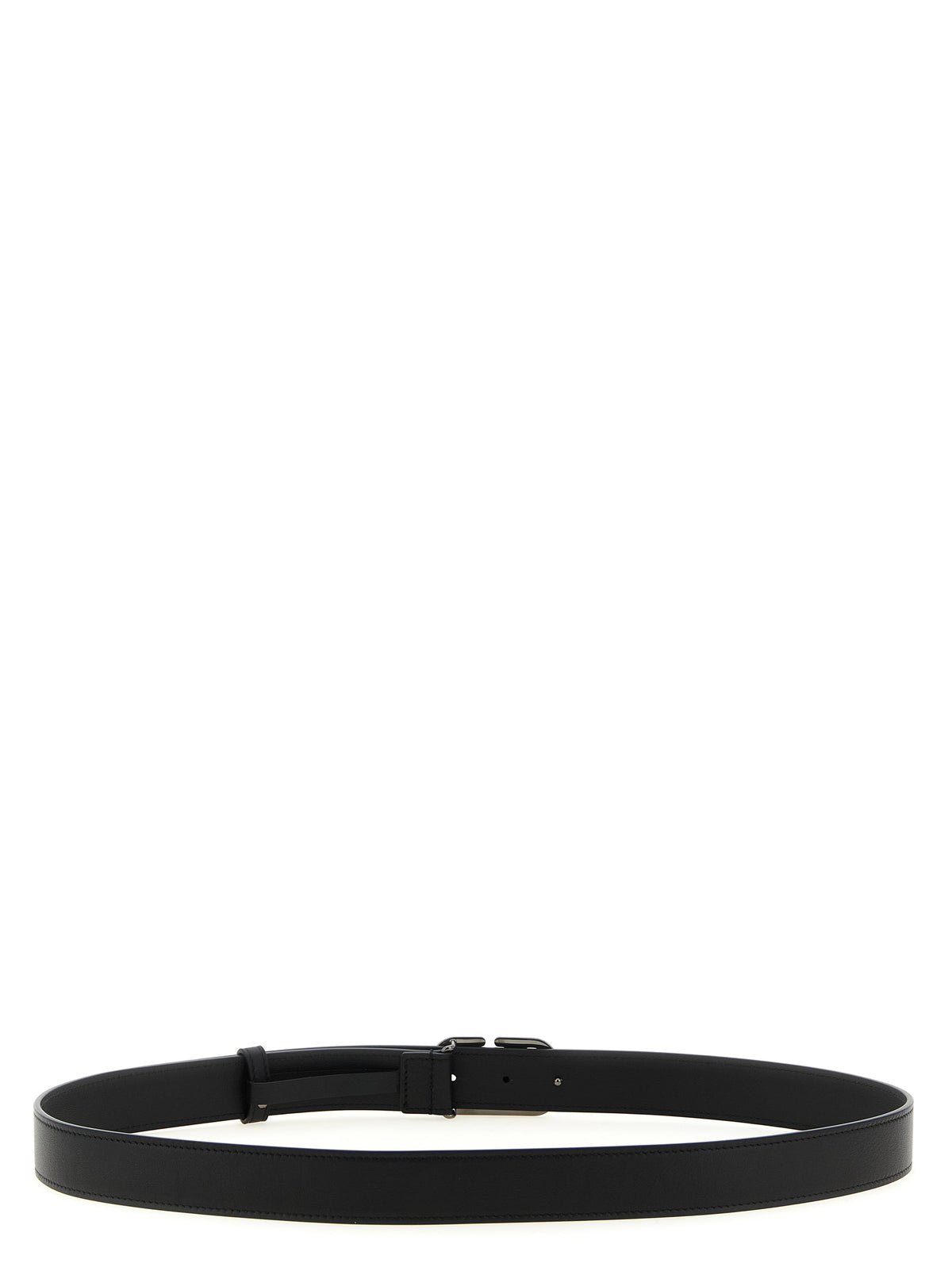Ceinture classique en cuir de veau noir Valentino Garavani