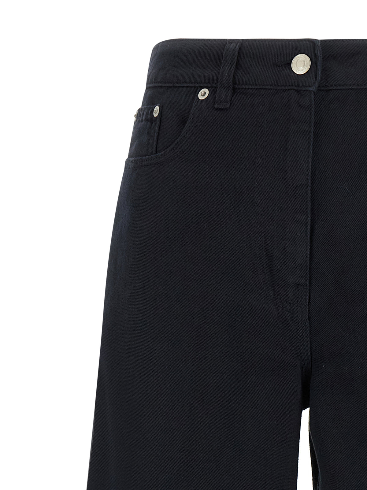 Pantalon évasé en coton bleu NUDE