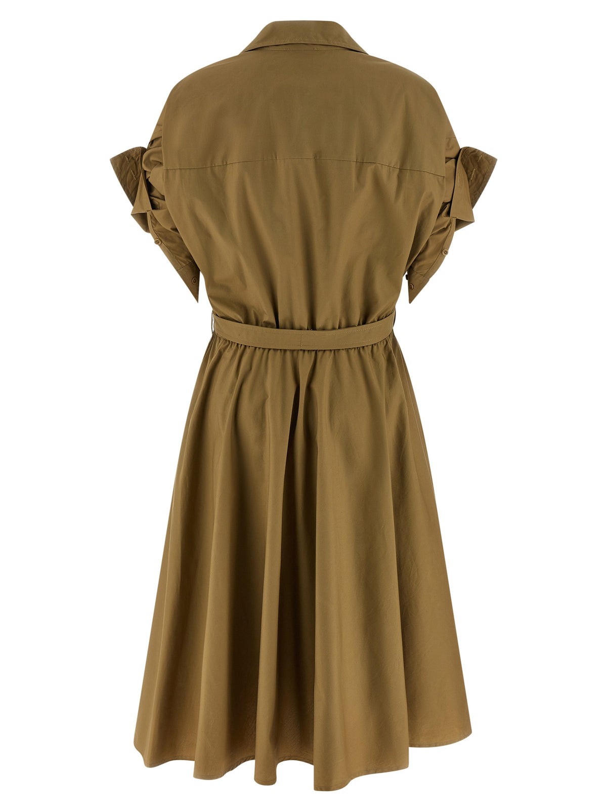 Robe midi en coton bicolore NUDE