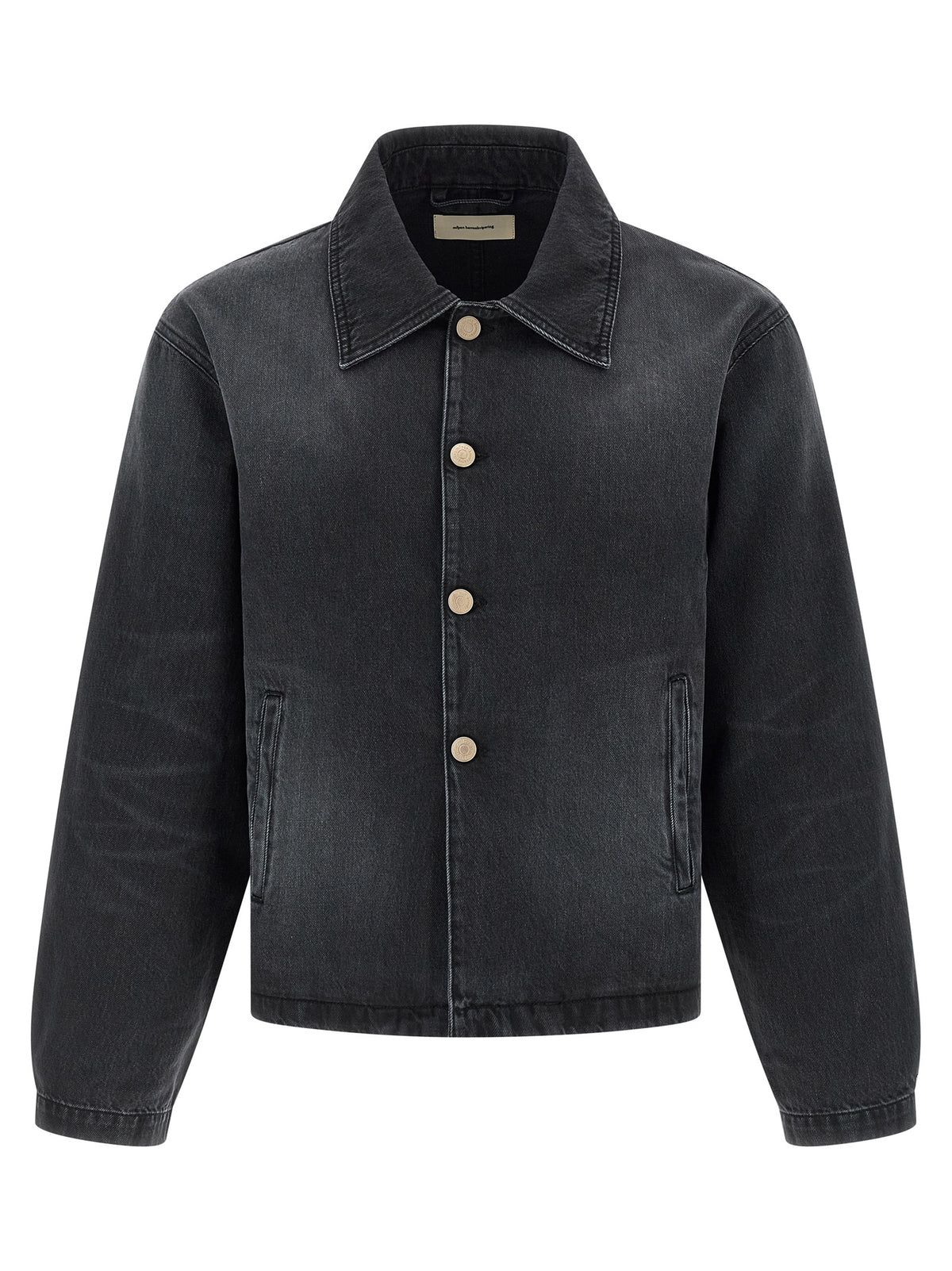 Veste en jean en coton biologique noir MFPEN