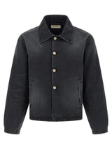 Veste en jean en coton biologique noir MFPEN